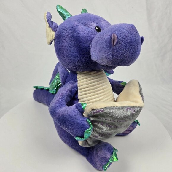 12” Cuddle Barn Duncan The Storytelling Dragon Talking Plush-Reads 5 Fairy Tales - Picture 5 of 8
